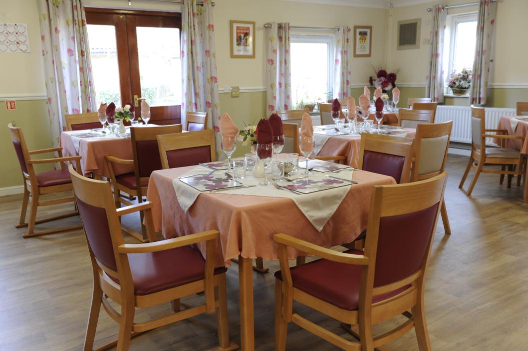 dining room set up
